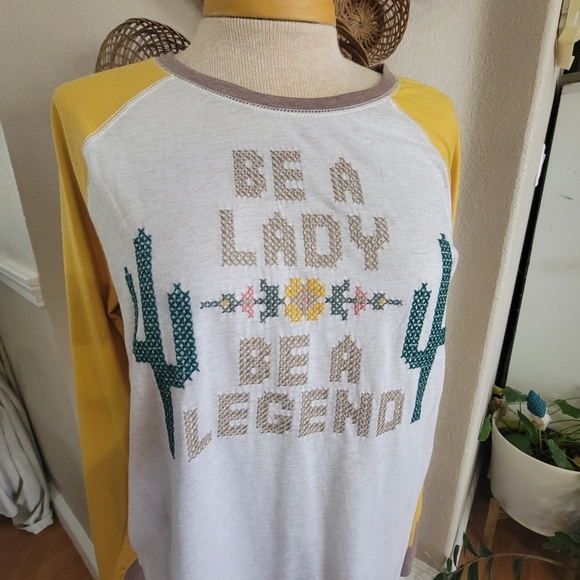 Cruel Denim Baseball Tee - Picture 1 of 4